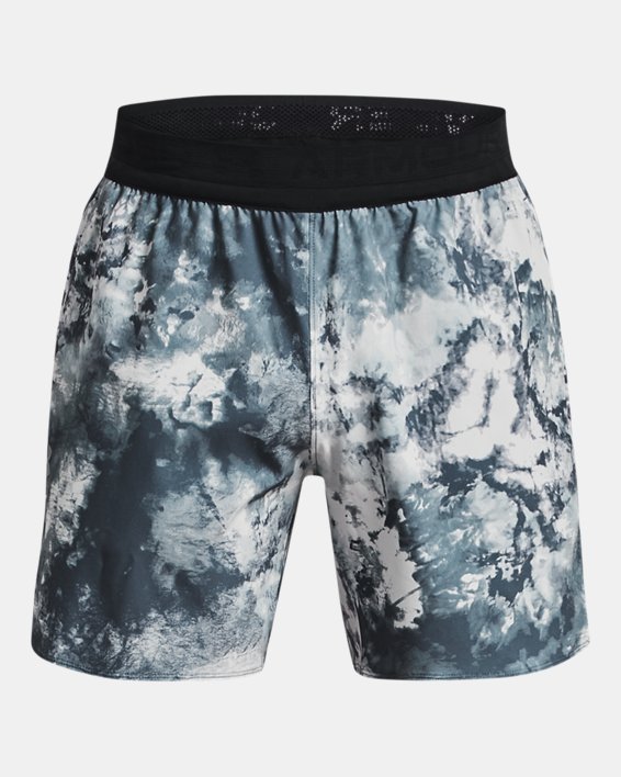 Men's UA Train Anywhere Printed Shorts in Blue image number 6